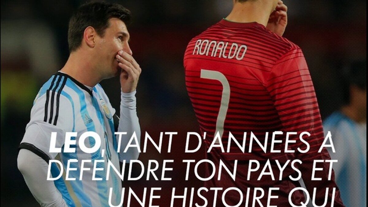 Lionel Messi et Cristiano Ronaldo lors d’un match international