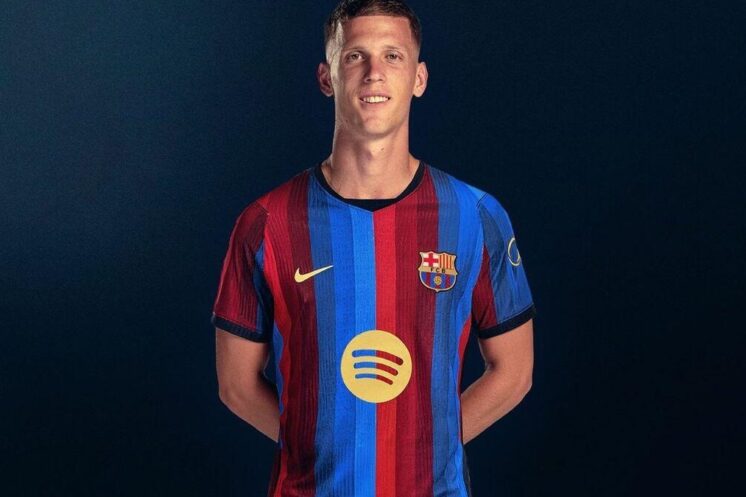 Dani Olmo sous les couleurs du FC Barcelone