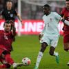Ousmane Dembélé avec l’équipe de France