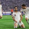 Les joueurs de l’Espagne célèbrent un but en Ligue des nations
