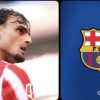 Marc Pubill photographié sous le maillot de l’Atlético de Madrid.