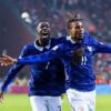 Ousmane Dembélé et Michael Olise avec l’équipe de France