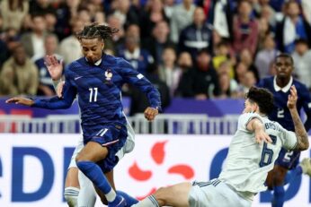 Action du match France-Italie de Ligue des nations disputé au Stade de France le 2 octobre 2026