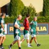 L’Italie à l’entraînement avant le match contre la France