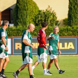 L’Italie à l’entraînement avant le match contre la France
