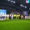 Joueurs lors d’un match entre Marseille et le Paris Saint-Germain