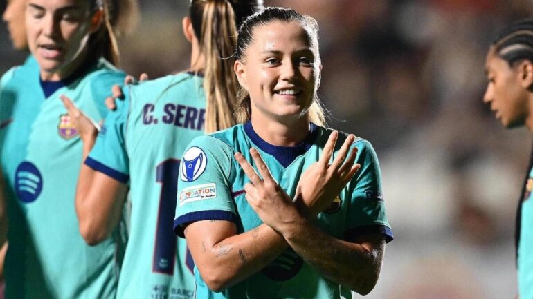 Ligue des champions féminine : Barcelone déroule 6-0 à Rome et reste seul à six points