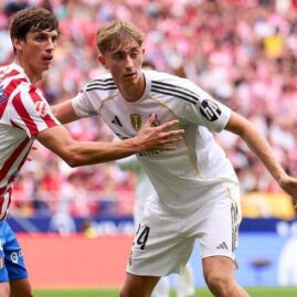 Duel lors d’un précédent Atlético–Real Madrid, photographie d’illustration de l’arbitrage