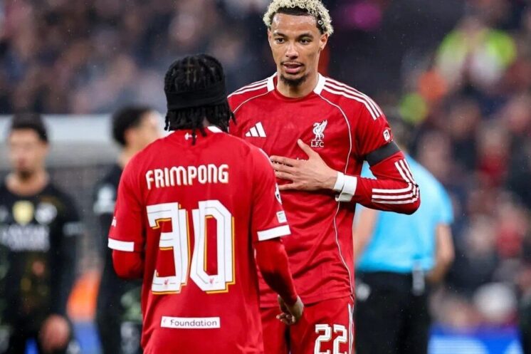 Des joueurs de Liverpool pendant une rencontre de championnat.