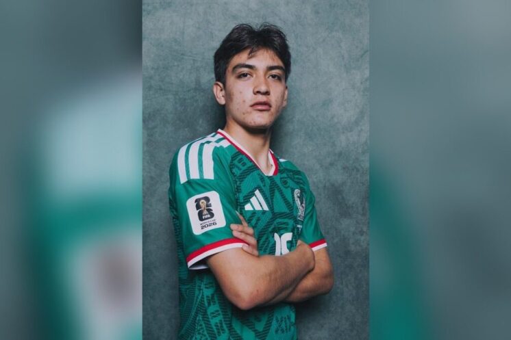 Gilberto Mora portant le maillot de la sélection mexicaine en 2026