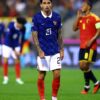 Lucas Da Cunha en action avec l’équipe de France contre la Belgique