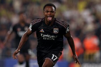 Loïs Openda avec l’Olympique Lyonnais