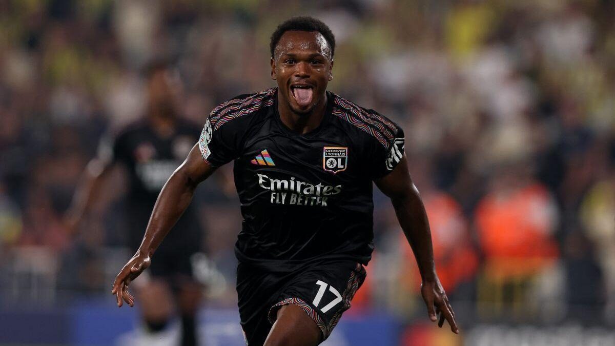 Loïs Openda avec l’Olympique Lyonnais