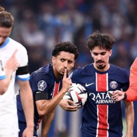 Le PSG lors d’une précédente rencontre face à Marseille