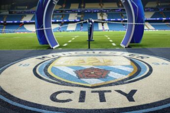 Vue de l’Etihad Stadium et de l’identité de Manchester City