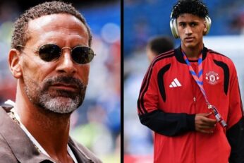 Rio Ferdinand et JJ Gabriel de Manchester United