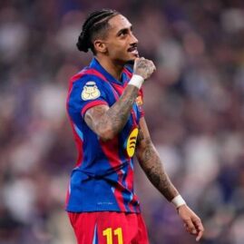 Un joueur du FC Barcelone lors d’une précédente rencontre, photographie d’archive