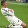 Kylian Mbappé en action avec le Real Madrid en Ligue des champions