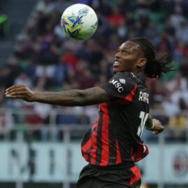 Rafael Leão sous le maillot de l’AC Milan