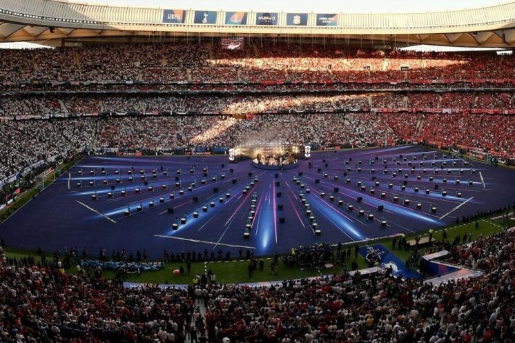 Le stade avant une grande affiche de Ligue des champions