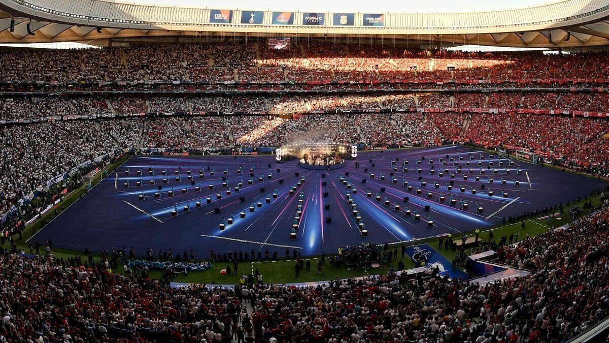 Le stade avant une grande affiche de Ligue des champions