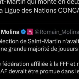 Capture de la publication annonçant la promotion de Saint-Martin
