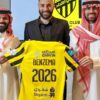Karim Benzema lors de sa présentation à Al-Ittihad