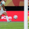 Dan Ndoye en action avec la Suisse face à la Macédoine du Nord
